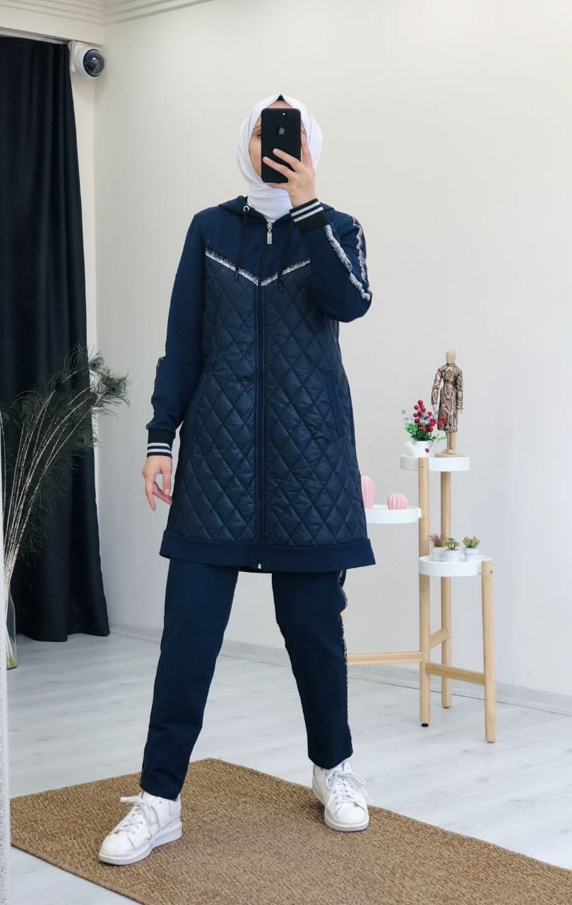 Survette bleu doudoune
