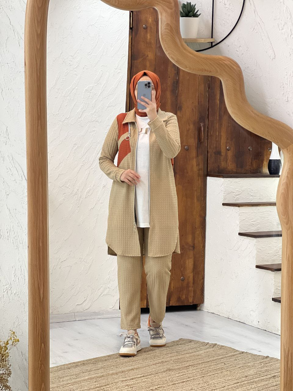 Survette 3 pièces beige 